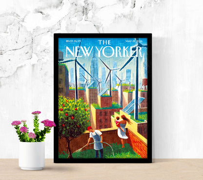 The New  Yorker May 19 2014 framed poster