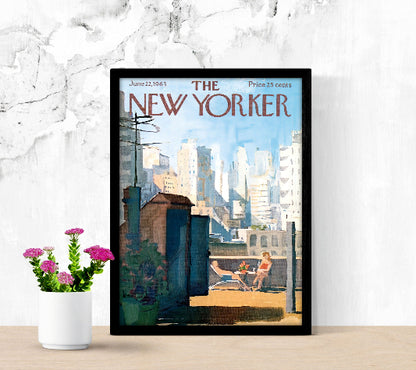 The New Yorker June 22 1963 framed poster