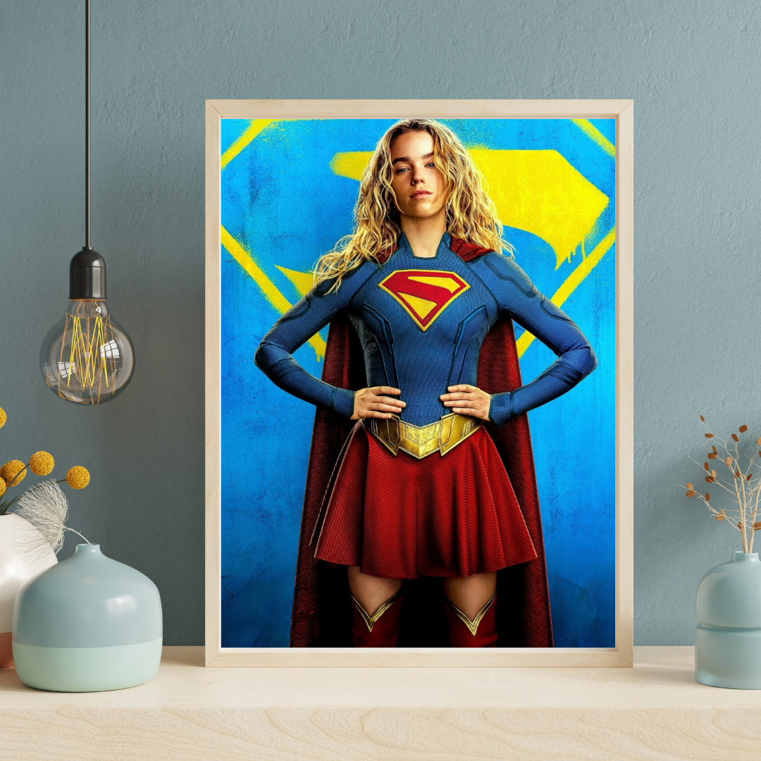 Supergirl - paper poster