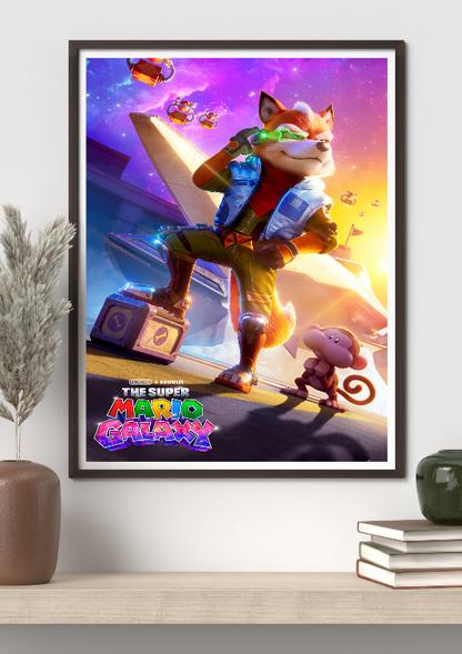 The Super Mario Galaxy framed poster