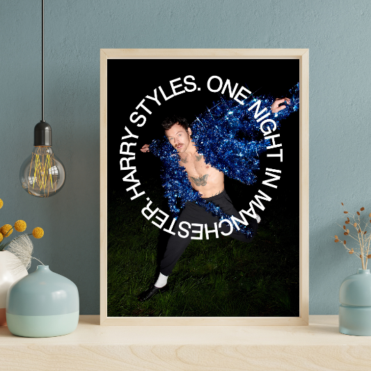 Harry Styles One Night In Manchester framed poster