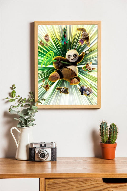 Kung Fu Panda 4 - framed poster