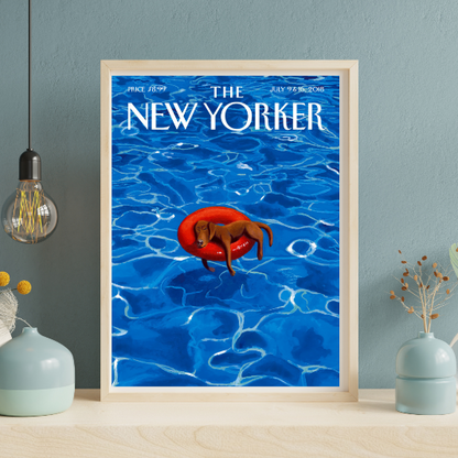 The New Yorker July 9 & 16 2018 framed poster