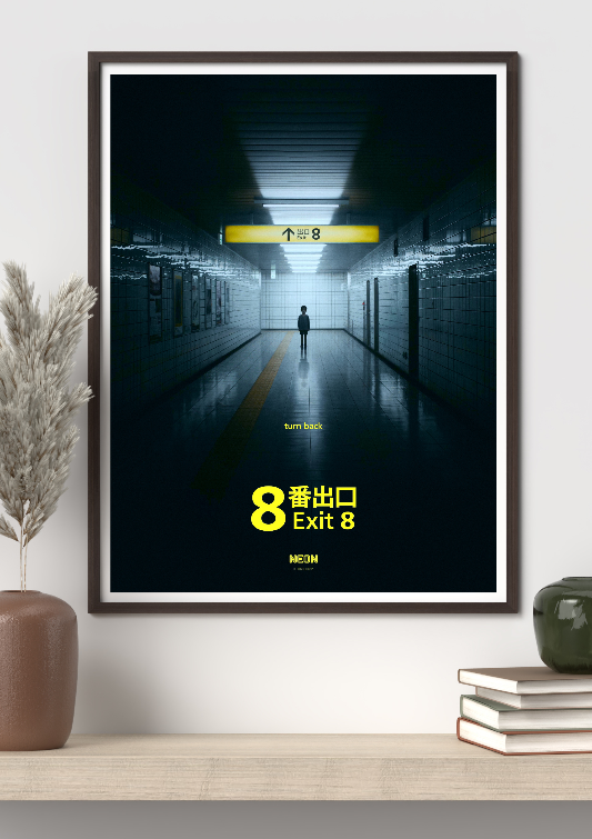 Exit 8 framed poster