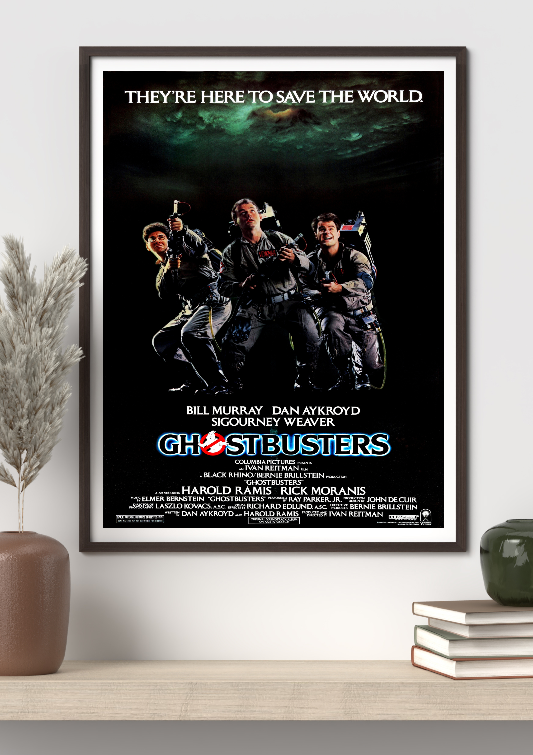 Ghostbusters framed poster