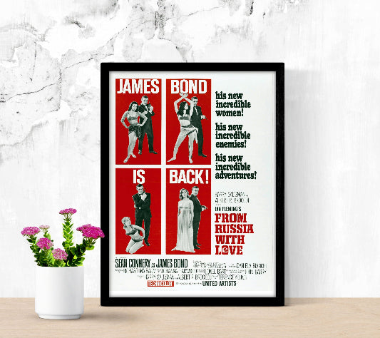 From Russia With Love framed poster