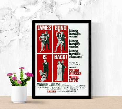 From Russia With Love framed poster