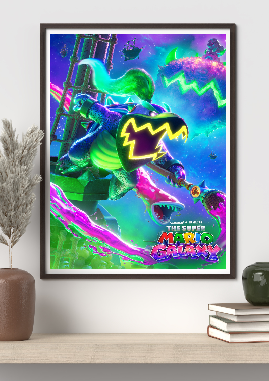 The Super Mario Galaxy framed poster
