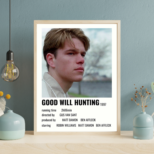 Good Will Hunting minimalist framed poster