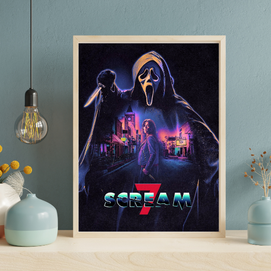 Scream 7 framed poster