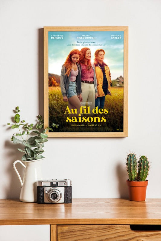 Au fil des saisons - framed poster