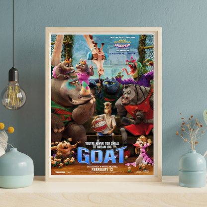 Goat framed poster