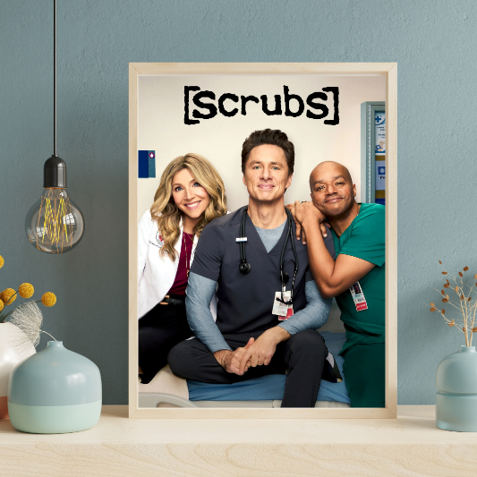 Scrubs framed poster