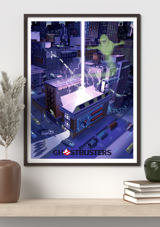 Ghostbusters framed poster