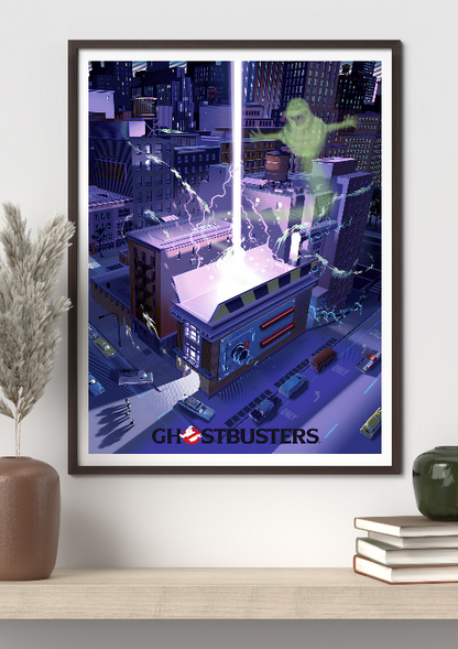 Ghostbusters framed poster