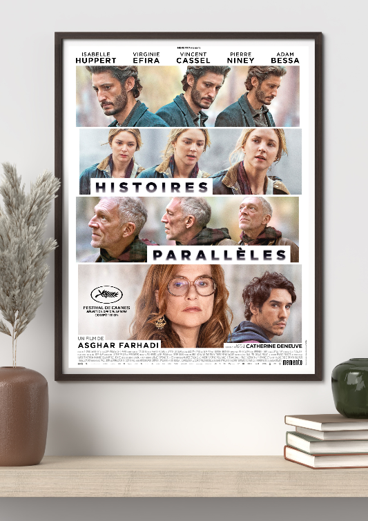 Histoires Paralleles framed poster