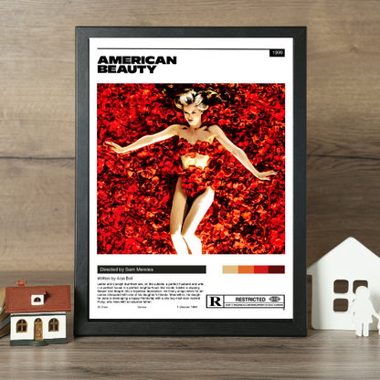 American Beauty minimalist framed poster