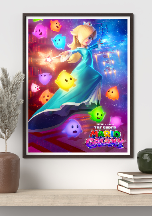 The Super Mario Galaxy framed poster