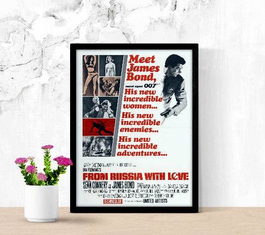 From Russia With Love framed poster