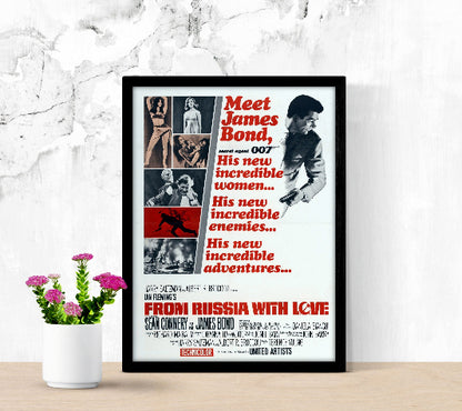 From Russia With Love framed poster