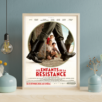 Les enfants de la resistance framed poster