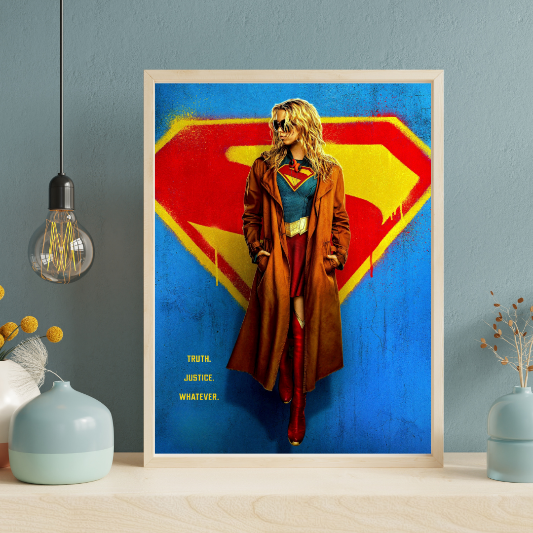 Supergirl framed poster