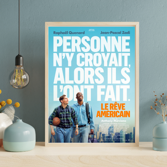 Le reve americaine framed poster