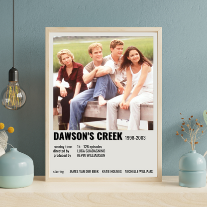 Dawson's Creek minimalist framed poster