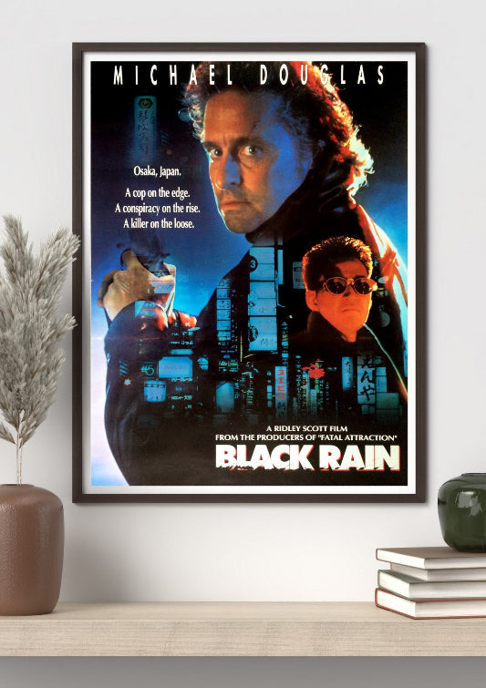 Black Rain framed poster