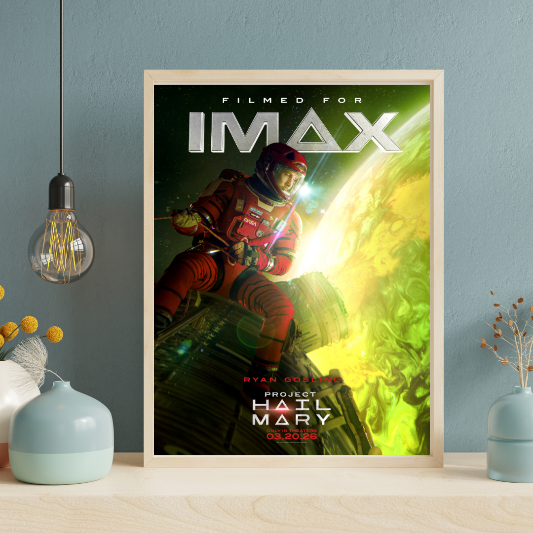 Project Hail Mary framed poster