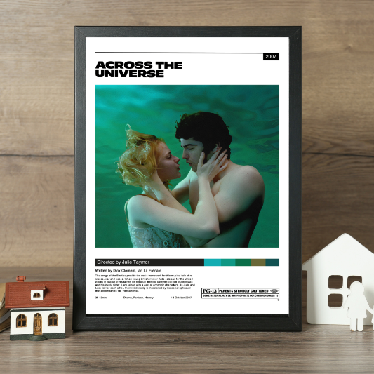Across The Universe minimalist framed poster