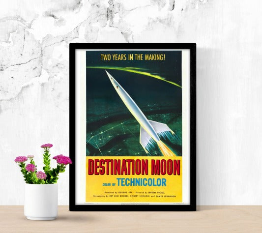 Destination Moon - framed poster