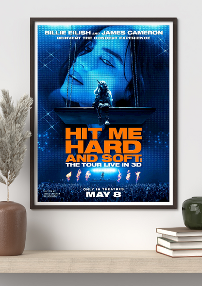 Billie Eilish: Hit Me Hard and Soft framed poster