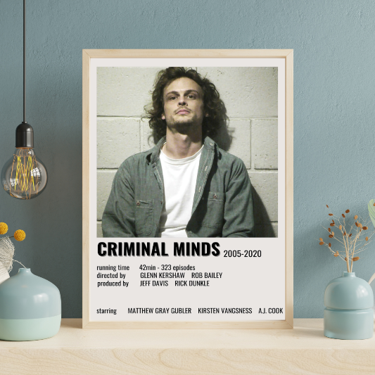 Criminal Minds minimalist framed poster