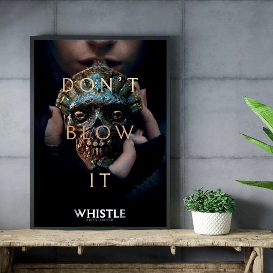 Whistle framed poster