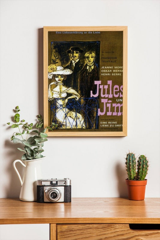 Jules et Jim - framed poster