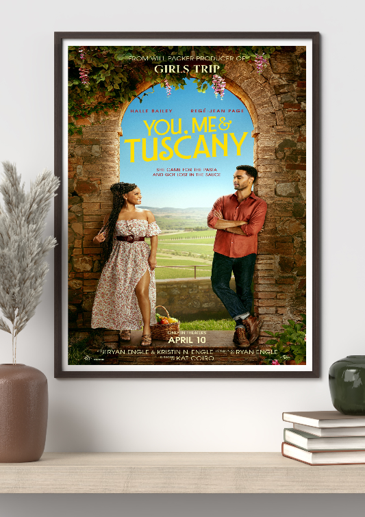 You Me And Tuscany framed poster