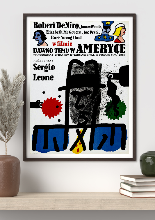 Dawno temu w Ameryce framed poster