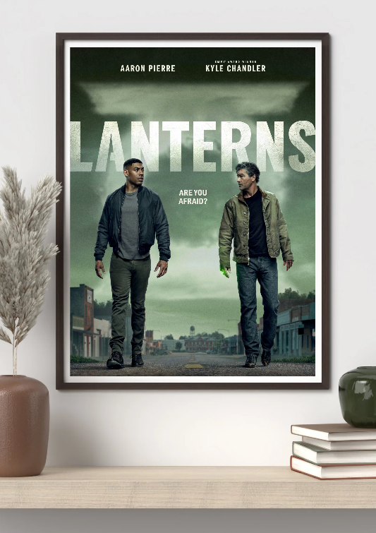 Lanterns framed poster