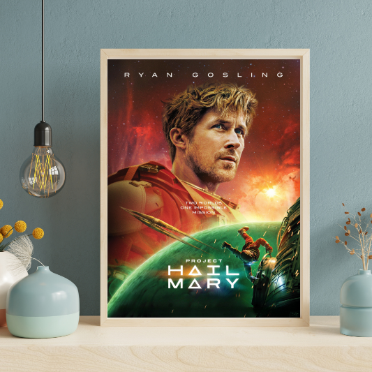 Project Hail Mary framed poster
