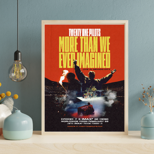 Twenty One Pilots More Than We Ever Imagined framed poster