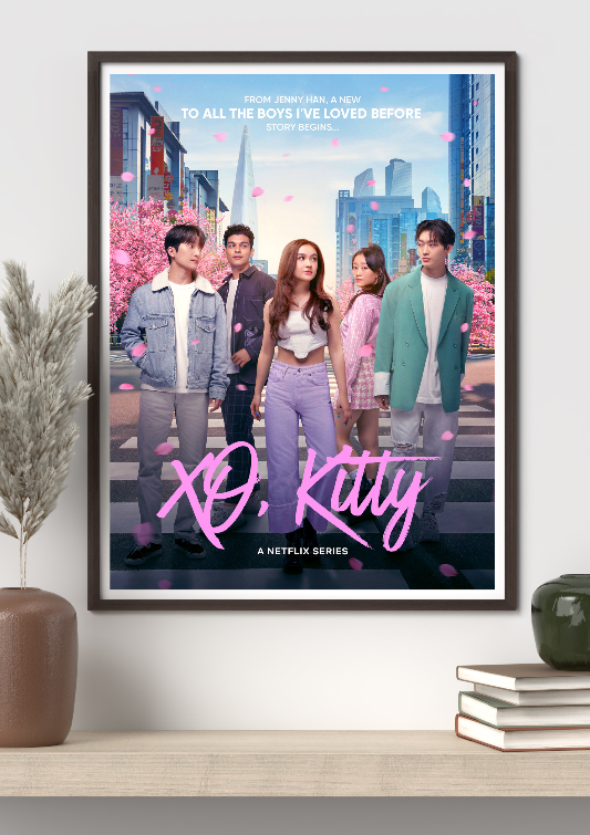 Xo Kitty framed poster