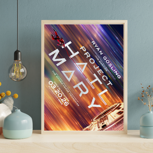 Project Hail Mary framed poster