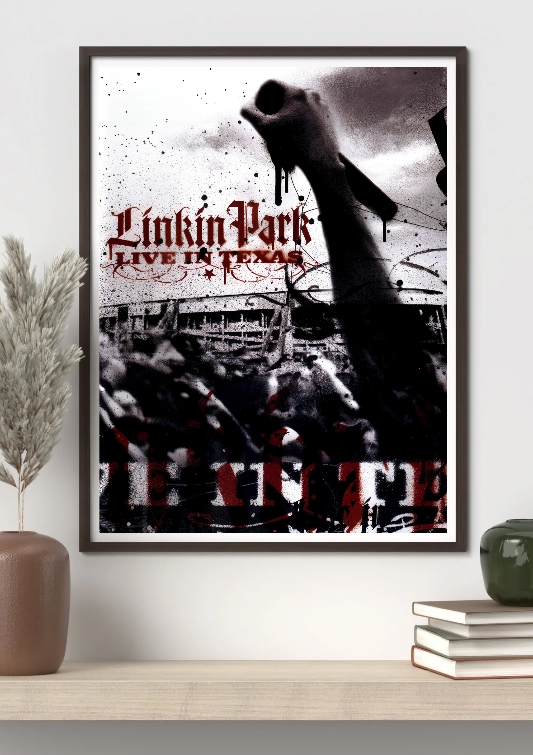 Linkin Park Live in Texas framed poster