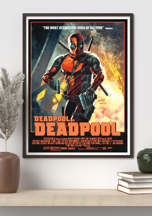 Deadpool framed poster