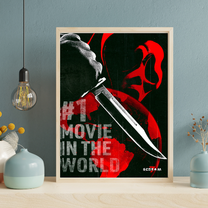 Scream 7 framed poster