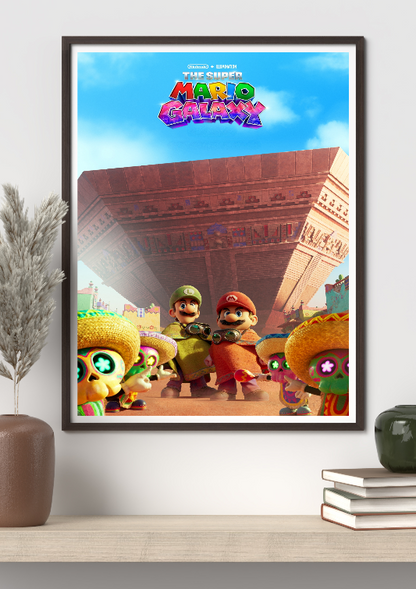 The Super Mario Galaxy framed poster