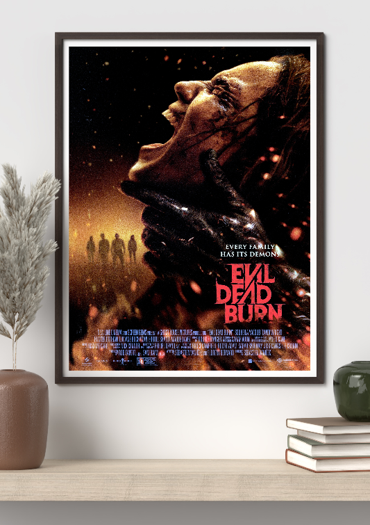 Evil Dead Burn framed poster