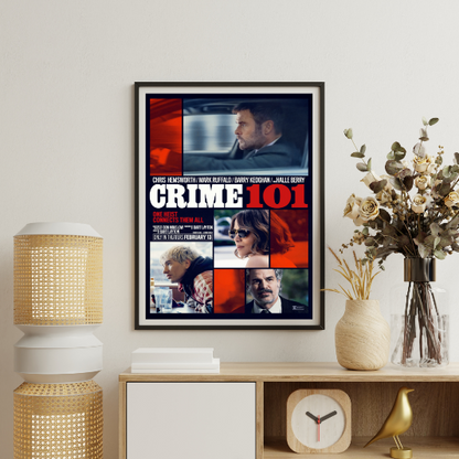 Crime 101 framed poster