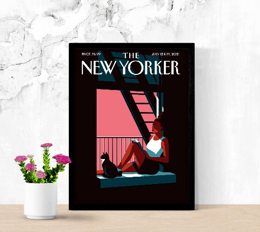 The New Yorker July 12 & 19 2021 framed poster